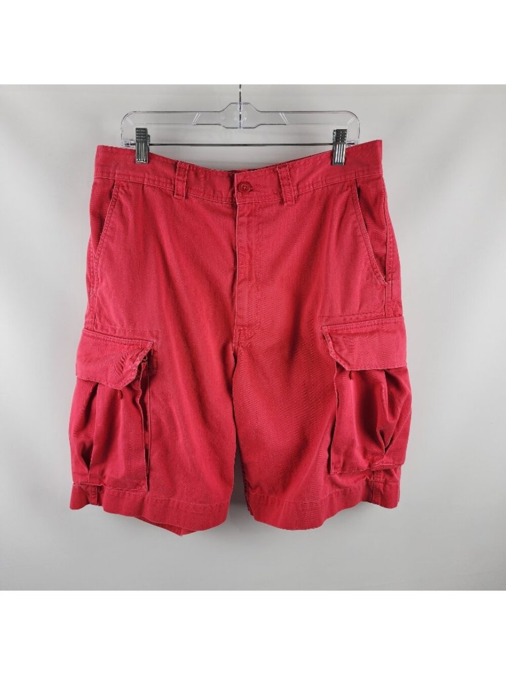 Polo by Ralph Lauren Shorts Men 34 Red Vintage 10" Inseam Cargo Short 67 Chino
